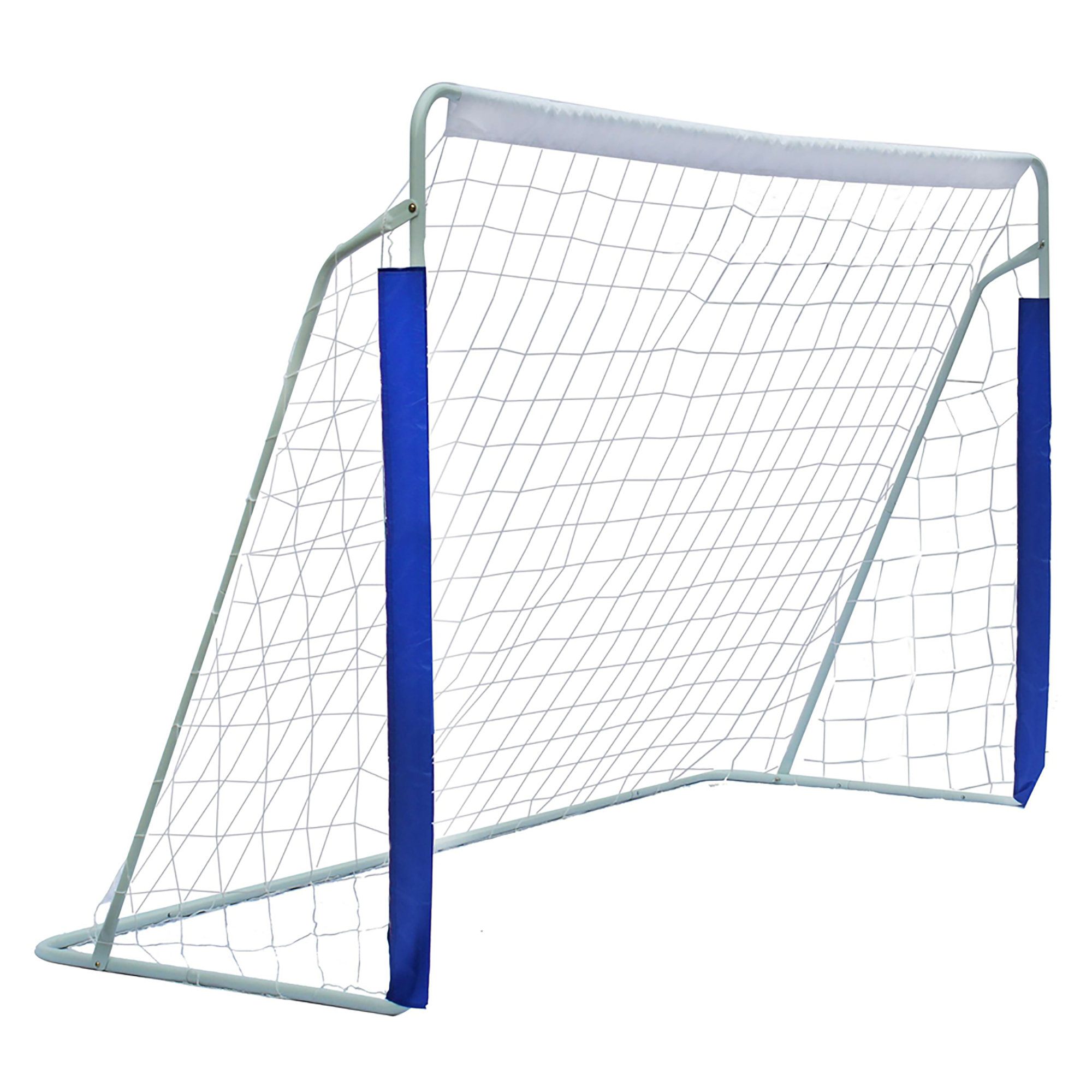 Football Goal Measuring 243.84cm X 152.4cm X 91.44cm, Easy To Assemble, Complete With Net And Carry Bag, Suitable For Youth/ Adults/ Athletes (blue)