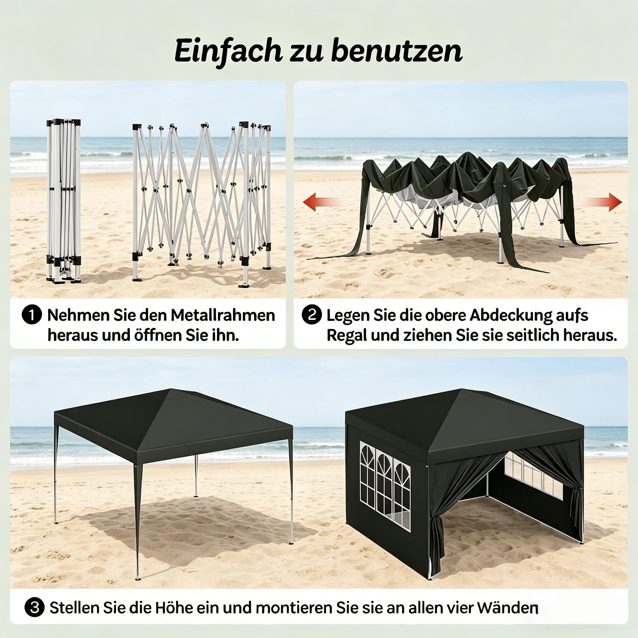 Geräumig Garten Gazebo,garten Gazebo,outdoor-dach-schutz,für Patio, Hochzeit, Catering & Events (nur Mit Gazebo)
