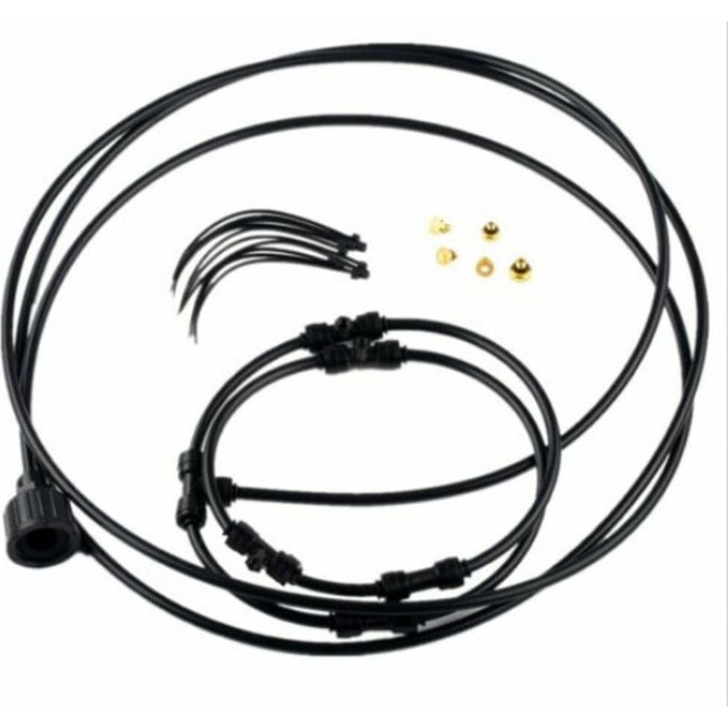 Nebelsystem Für Den Außenbereich – Nebelkühlung Mit 4 Kupferdüsen Und 56 Cm Sprühring – Kzq