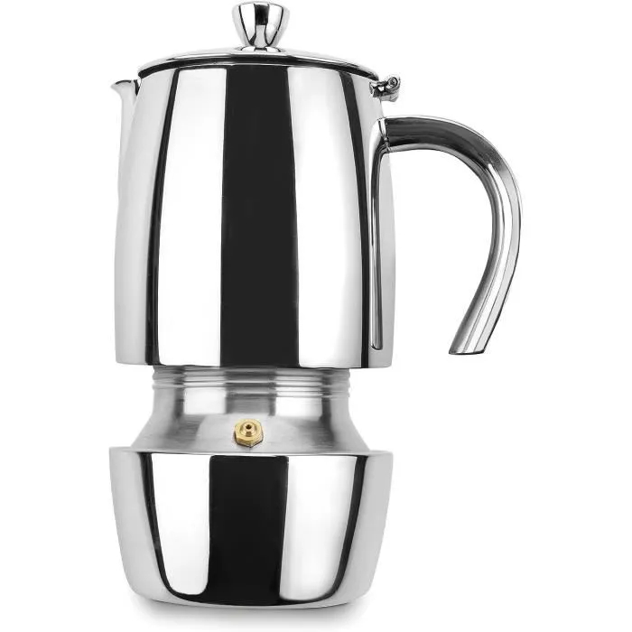 Kaffeemaschine Lacor Luxe Edelstahl 6 Tassen 18,5 Cm