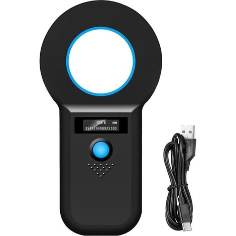 Gbformat Bluetooth-wiederaufladbarer Haustierchip-leser Oled-chip-leser Elektronischer Chip-katzenleser Rfid-haustierchip-leser Für Haustier-id-tag Emid, Fdx-b (iso 11784/11785)
