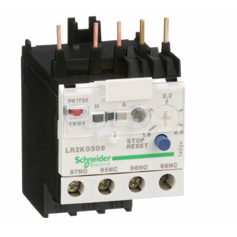 Thermisches Motorschutzrelais 1,8 Bis 2,6 A Klasse 10a - Lr2k0308 - Thermisches Motorschutzrelais 1,8 Bis 2,6 A Klasse 10a - Lr2k0308