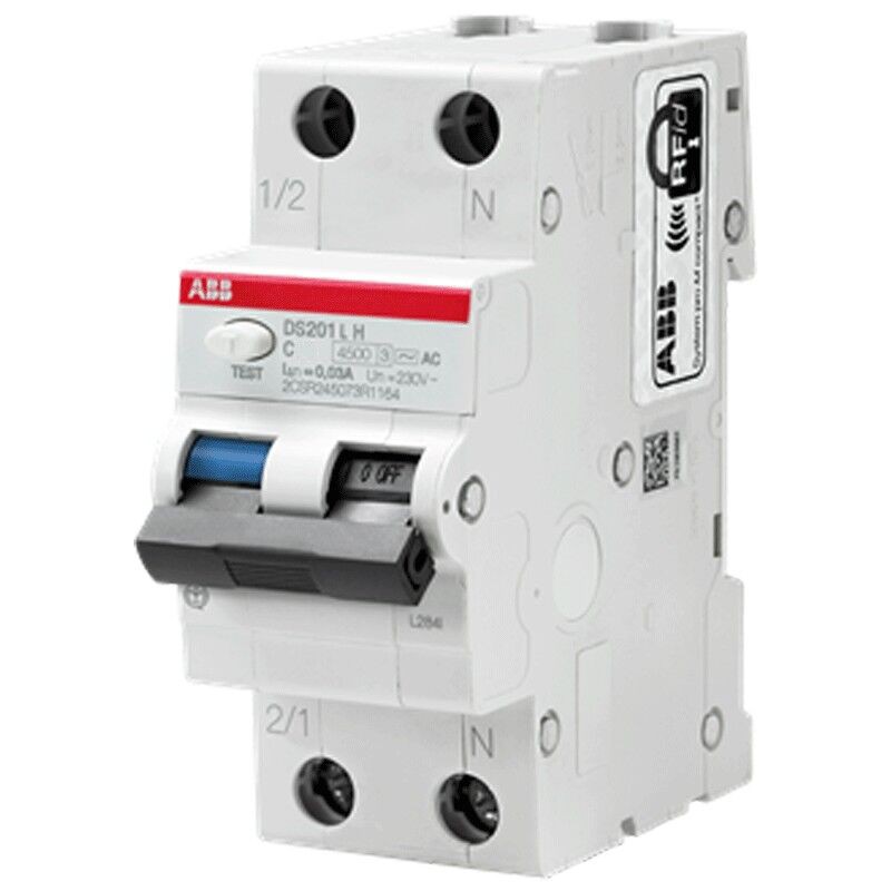 Abb 20a 1p+n 30ma C 4,5 Ka Ac 2m Ds201lhc20ac30 Differenzial-magnetothermischer Leistungsschalter