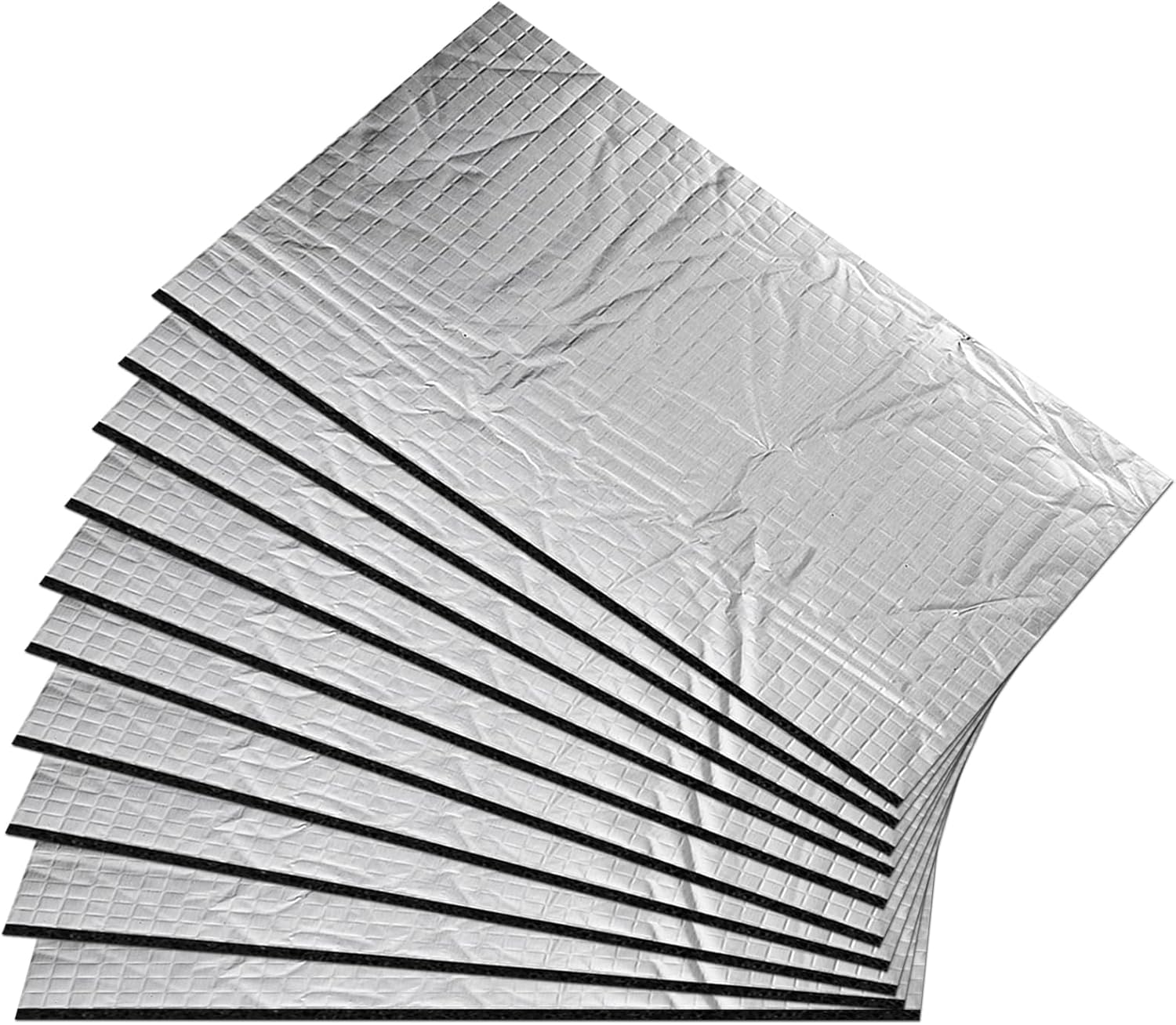Isolierpaneel – 10er-pack – Aluminium-butyl – Vibrationsdämpfend Und Schalldämmend – Auto & Zuhause – 25 X 18 Cm
