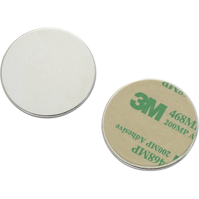 Magnetunterlage N35-3502 1563949 Silber (ø) 35 Mm 1 Stück - Magnetunterlage N35-3502 1563949 Silber (ø) 35 Mm 1 Stück