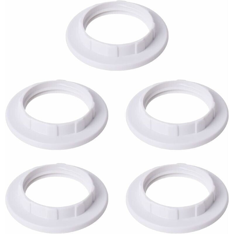 5 Stück E14 Reduzierring Für Lampenschirmplatte, Adapter, Lampenschirmring, Weiß