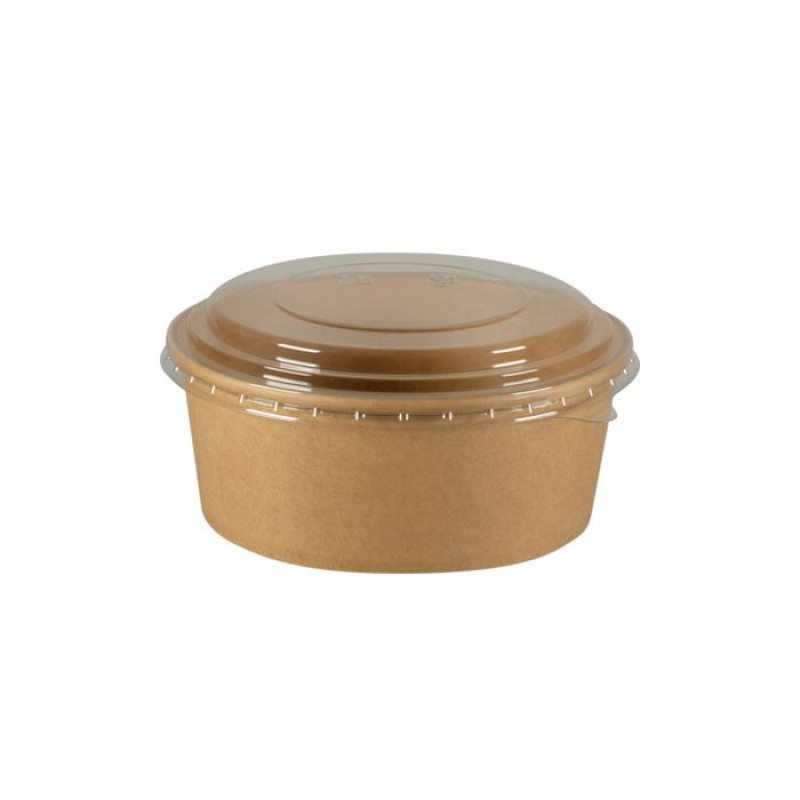 Kraftkartonschalen Und Pet-deckel, 780 Ml, 50er-packung