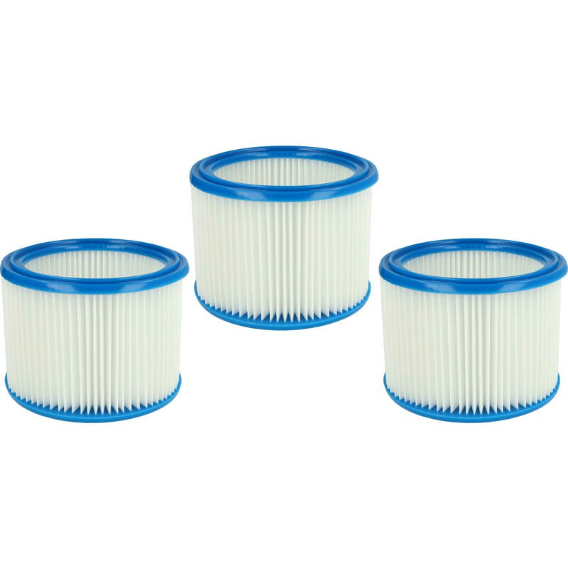 Vhbw 3er-filterset – Faltenfilter, Kompatibel Mit Stihl Nass- Und Trockensaugern Se 60 E, Se 61, Se-62, Se 85 C, Se 90 – Patronenfilter