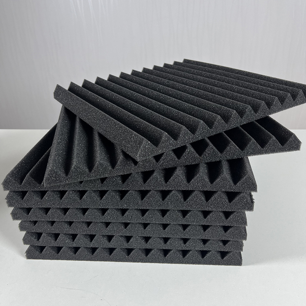 Packung Mit 12 Akustikschaumstoffplatten, Geräuschdämmende Platten, Selbstklebend Und Schwer Entflammbar, Für Podcast-aufnahmen, Tonstudios Und Büros, 30 X 30 X 2,5 Cm