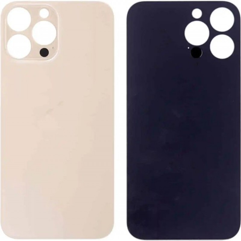 Glasrückseite Für Iphone 13 Pro Max Mit Logo Glasrückseite Glashülle Große Aussparung Gold Ersatzteil Apple Ersatzteile