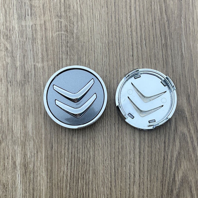 4 Stück 60-mm-radnabenkappen Für Citroën C1, C2, C3, C4, Picasso, Aircross, Elysee, Wasserdichte Und Staubdichte Radnabenabdeckungen, Felgenschutz, Grau