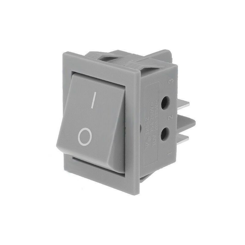 Grauer Zweipoliger Wippschalter 15 A/250 V Ac Ein/aus (nicht Beleuchtet) Rs2013c3gr