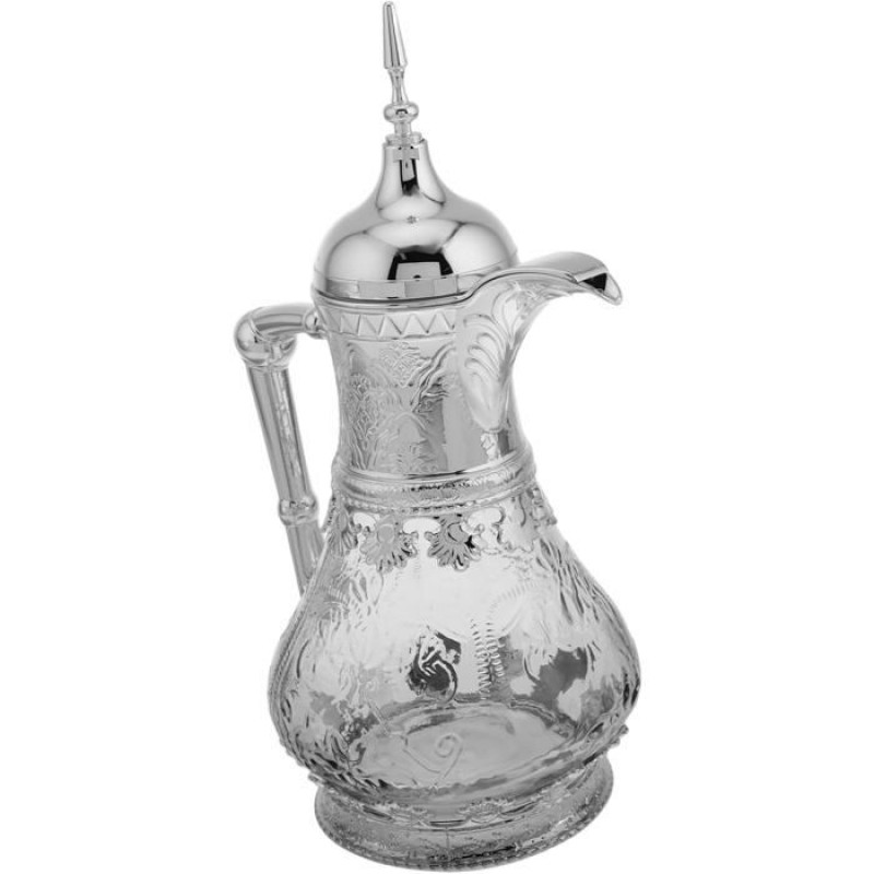 Teekanne Für Kaltes Wasser Aus Dem Nahen Osten, Antike Küchendekoration, Türkischer Glaskrug, Silber