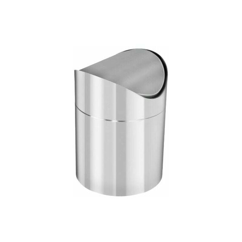 Edelstahl-badezimmerabfalleimer, Silber, 12 X 16 Cm - Edelstahl-badezimmerabfalleimer, Silber, 12 X 16 Cm
