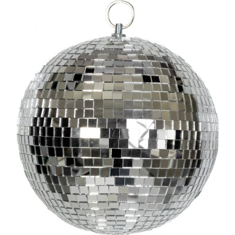 Kleine Discokugel (20 Cm Durchmesser) – Silberne Spiegel-discokugel – Discolampen-dekoration Für Kinderzimmer, Partys, Weltraum-, Planeten- Und Festival-themen.