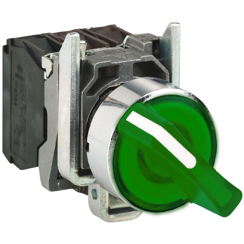 Beleuchteter Drehschalter - 2peu - 24v - Grün - Carmdering - Beleuchteter Drehschalter - 2peu - 24v - Grün - Carmdering