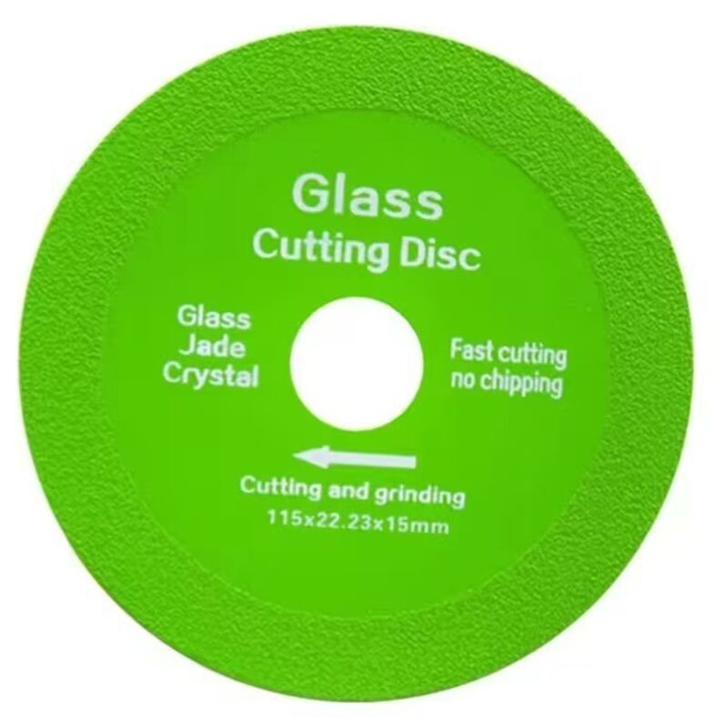 2 Stück Glastrennscheiben, Diamanttrennscheibe 115 Fliesen, 115 X 15 X 22,23 Mm Fliesentrennscheibe Für Flaschen, Porzellan, Jade, Granit, Glas (grün)