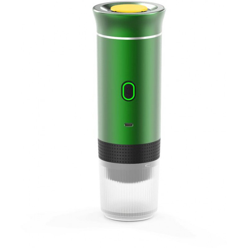 3-in-1 Tragbare Espressomaschine Für Camping Und Reisen – Espresso – Nespresso – Dolce Gusto – Gemahlener Kaffee – Wiederaufladbar – Grün