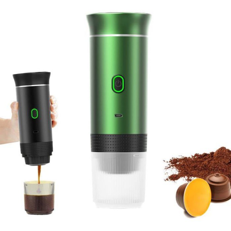 Tragbare 3-in-1-espressomaschine – Selbstaufheizend (4–6 Min.), Lange Ladezeit, Umweltfreundlich – Geschenkidee