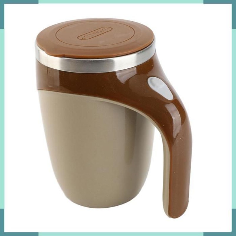 Selbstumrührender Becher, 380 Ml Fassungsvermögen, Edelstahl-kaffeebecher, Wiederbefüllbarer Kreativbecher