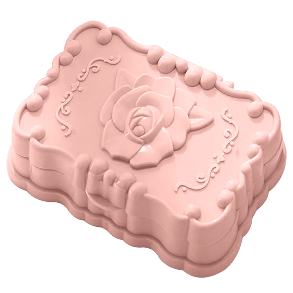 Eine Rosenförmige Seifenschale Mit Deckel Für Die Dusche (rosa) - Eine Rosenförmige Seifenschale Mit Deckel Für Die Dusche (rosa)