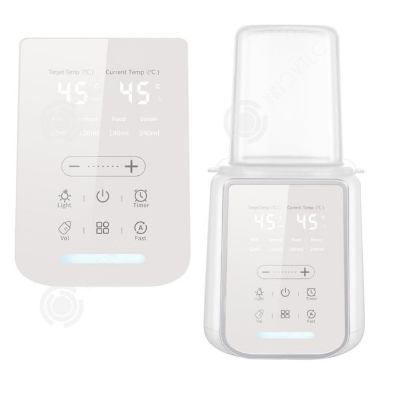 Inn Multifunktionaler Flaschenwärmer Für Eine Babyflasche Mit Konstanter Temperatur, Optionalem Fassungsvermögen Und Intelligentem Led-touchscreen-display