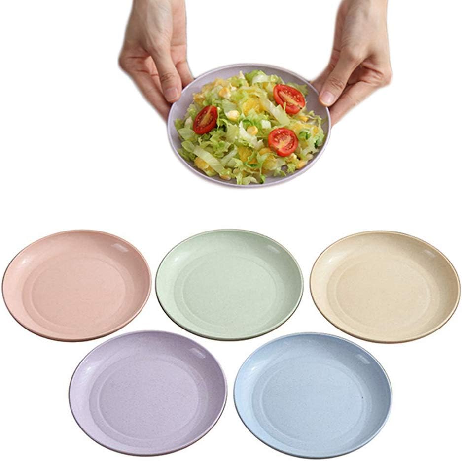 Dessertteller/untertasse Aus Weizenstroh, Geschirr, Speiseteller, Vorspeisenteller, Gewürzteller, Saucenteller, Salzteller, Snackteller, Kleiner Teller, Robust, Mikrowellengeeignet.