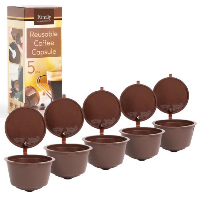5er-pack Wiederverwendbare Dolce Gusto Kaffeekapseln – Umweltfreundlich Und Nachhaltig – Nachfüllbare Kaffeekapseln – Kaffeekapsel – Dolce Gusto