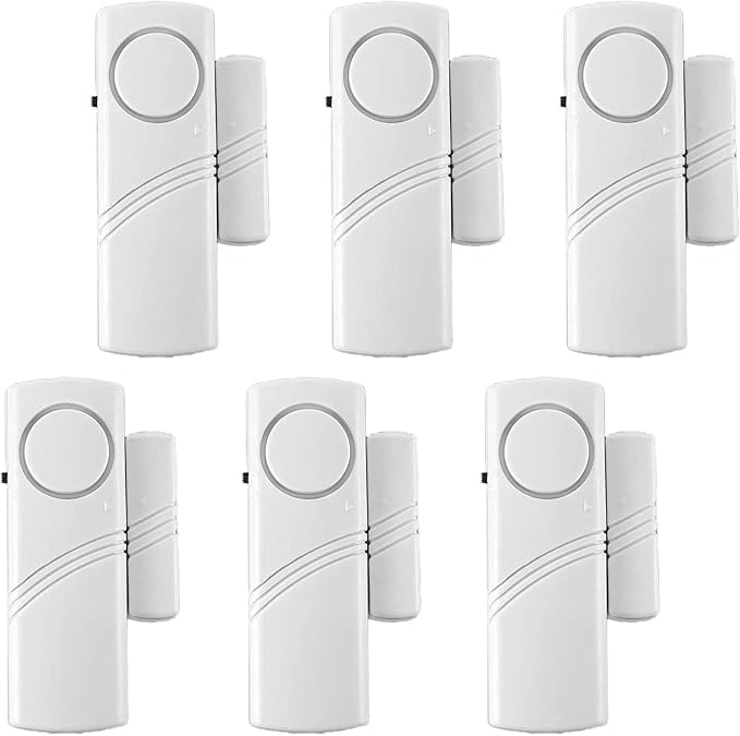 6er-pack Tür- Und Fensteralarme, Magnetischer Einbruchmelder, Für Kindersicherheit, Diy-heimsicherheit, Büroschutz, Aaa-batterien Erhältlich