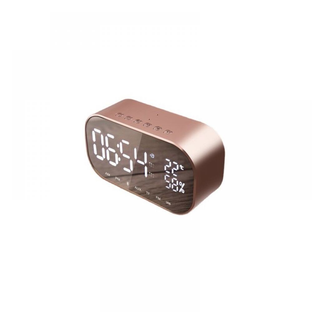 Radiowecker Mit Bluetooth-funktion, Ausgestattet Mit Fm-lautsprecher, Thermometer Und Freisprechfunktion.