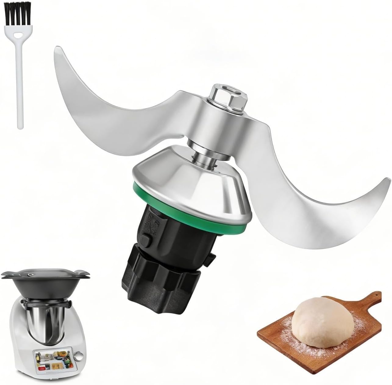 Teigknetmesser – 1 Stück – Edelstahl – Für Glatten Teig – Thermomix Tm5, Tm6, Tm7