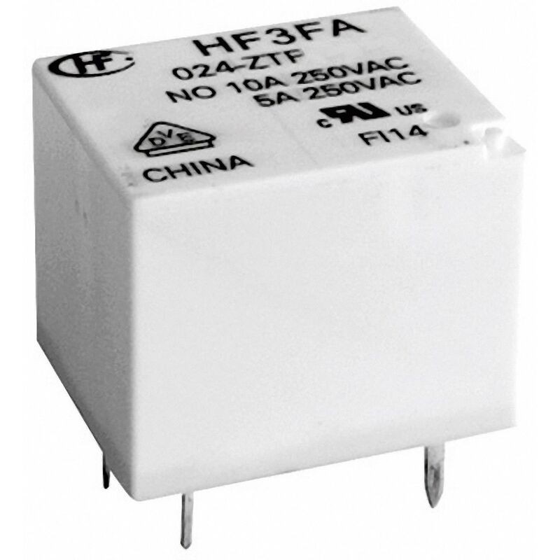Hongfa Hf3fa/005-ztf Leiterplattenrelais 5v/dc 10a 1 Wechsler (rt) 1 Stück S74310
