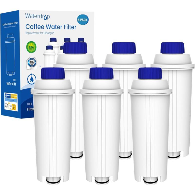 Waterdrop Dlsc002 Tüv Süd-zertifizierter Kaffeefilter, Kompatibel Mit Delonghi Dlsc002, Dls C002, 9310926, Ser3017, 5513292811 Und Ecam Etam Ec800 Ec680 Bco Espressomaschine (6)