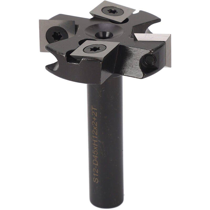 Spoilboard-flächenfräser, 12 Mm Schaft, 1 3/4" Schnittdurchmesser, 4-zahn-wendeschneidplatte