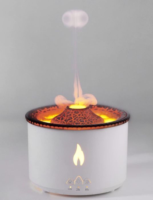 560-ml-led-flammen-luftbefeuchter – Zweifarbiger Diffusor – Automatische Abschaltung