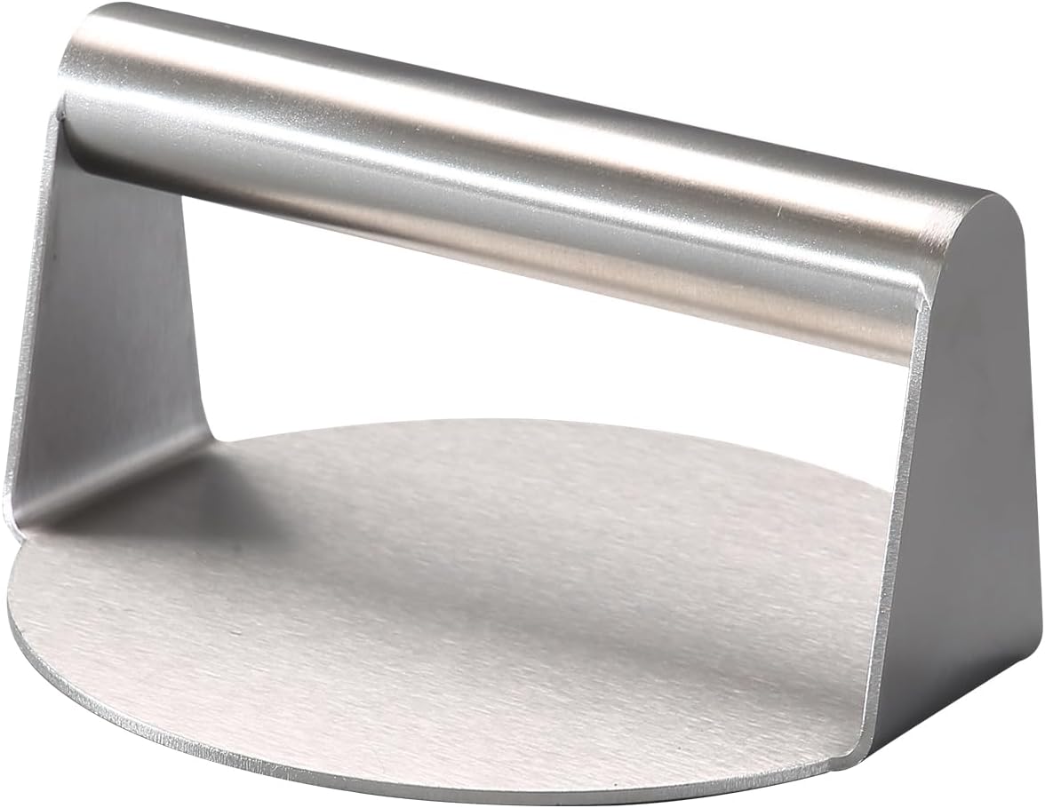Burgerpresse – 1-teilig – Edelstahl – Präzise Formgebung – Für Küche Und Grill – Silber