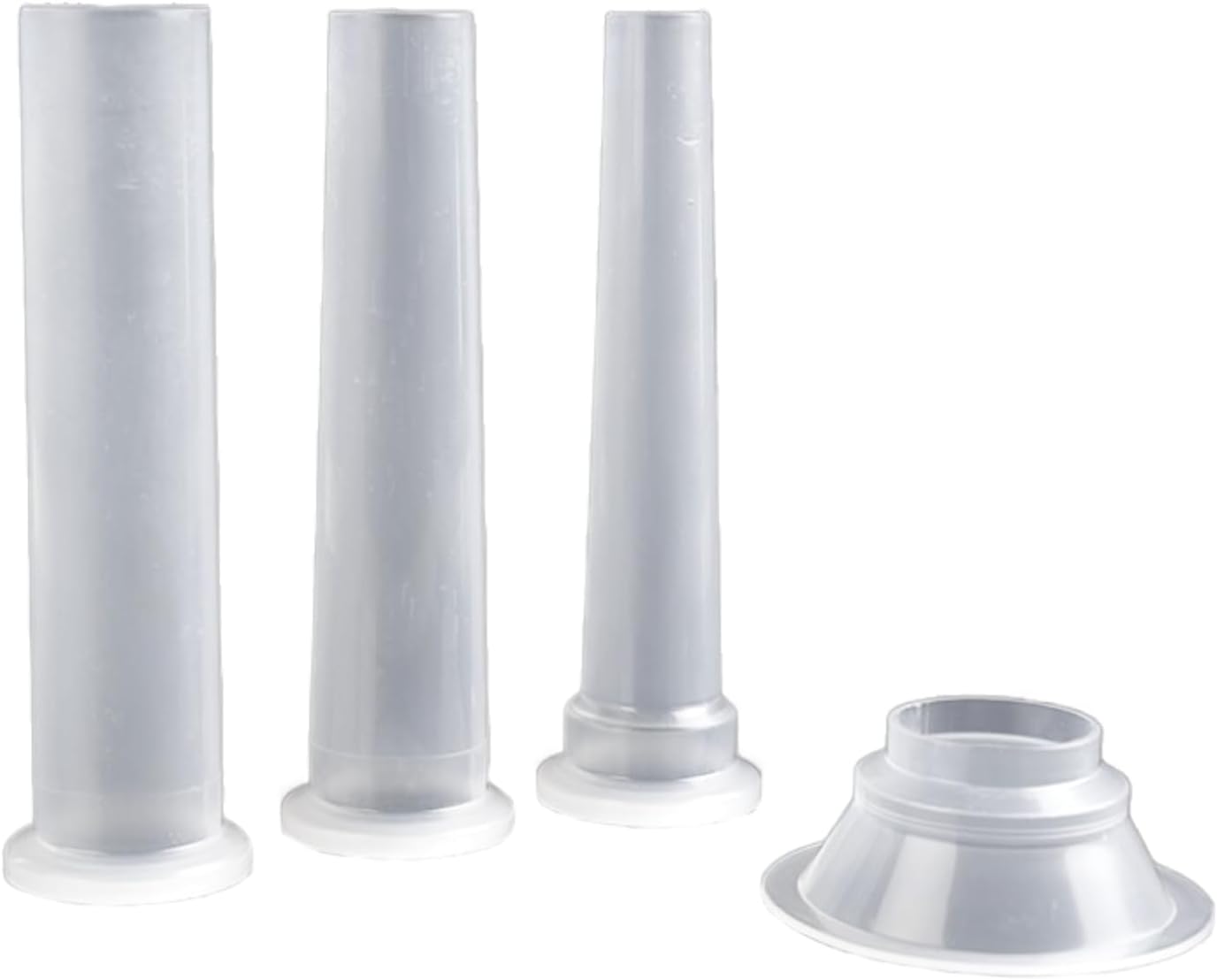 Wurstaufsätze – 3er-set – Kunststoff – Handfleischwolf Größe 5 – Durchmesser 14, 19, 24 Mm