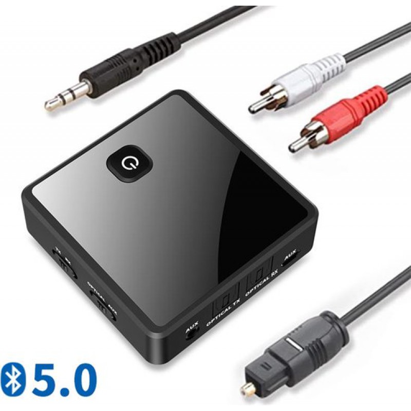 Bluetoolz® Bt 2753 Ce Hochauflösender Bluetooth 5.0 Sender Und Empfänger Latenz: Null Oder Sehr Gering Bluetooth-empfänger – Bluetooth-sender – 3,5-mm-aux-eingang – Optischer Eingang – S