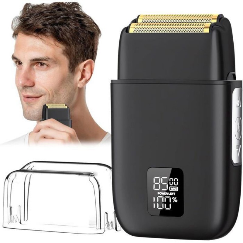 Wasserdichter Elektrorasierer - ® - Kabellos - Nass- Und Trockenrasur - Led-anzeige - Usb-aufladbar - Ipx7