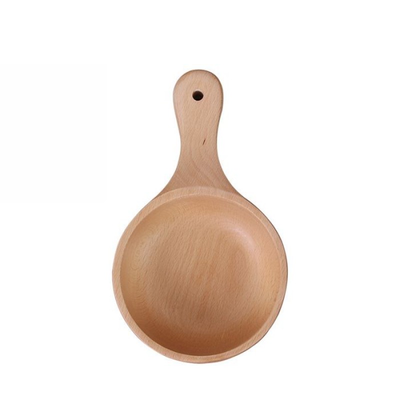 Holzschale Mit Henkel – 26 X 15 X 5 Cm – 29 X 18 X 5 Cm – 450 Ml – 650 Ml – Buche – Natürliche Maserung – Langlebig