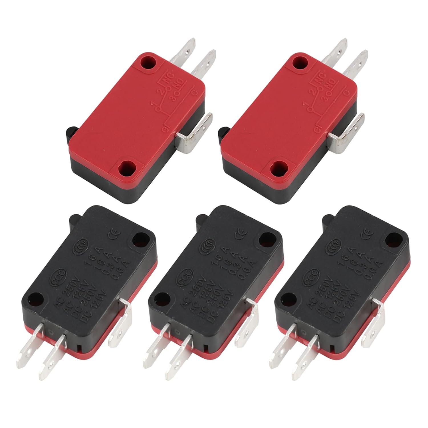 V-16-1c25 16a 250v Ac Mikroschalter - Hochwertige Drucktaster Für Elektronische Anwendungen, Mikro-endschalter, Endschalter (5 Stück)