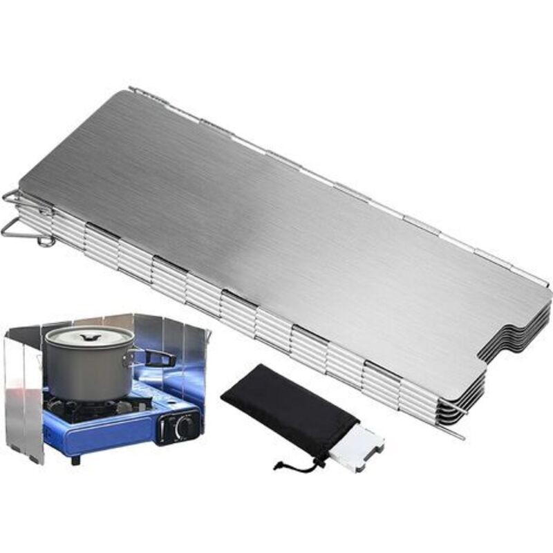 10-teiliger, Faltbarer Camping-windschutz Aus Aluminiumlegierung