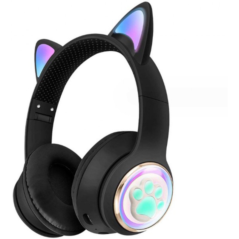 Bluetooth-gaming-headset Mit Katzenohren – Rgb-beleuchtung – Tf-kartenkompatibel – Anrufannahme Möglich – Komfortable Ohrmuscheln
