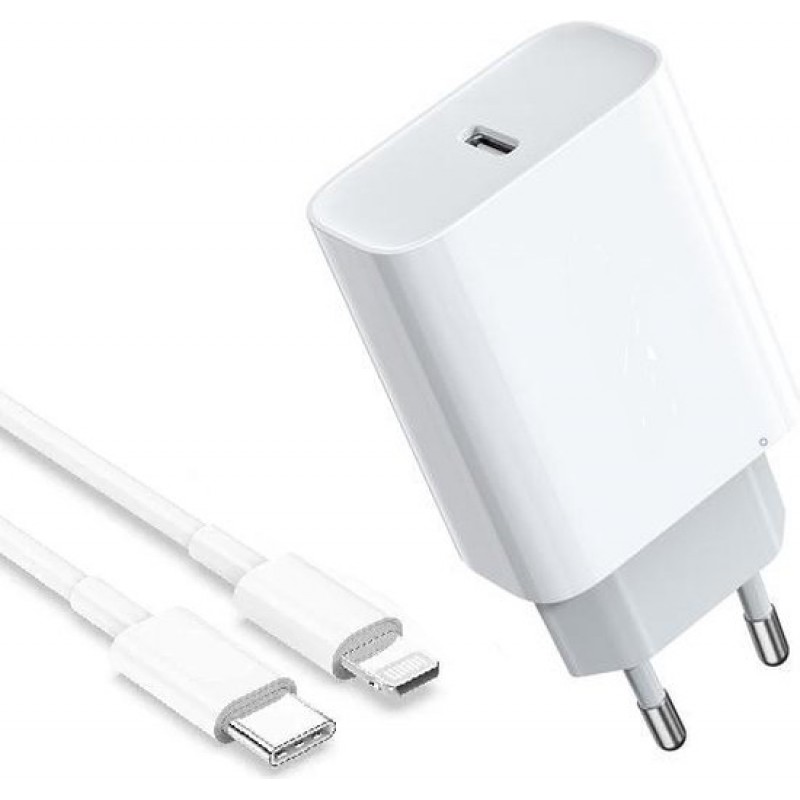 20-w-usb-c-ladegerät Für Iphone Und Ipad Mit Kabel