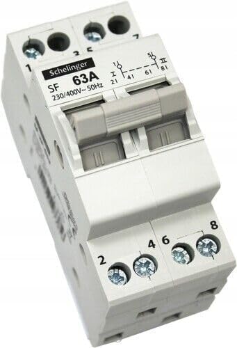 Modularer Schalter I-0-ii - 2-polig - 63a - Th35-schiene - Ip20 - Modularer Schalter I-0-ii - 2-polig - 63a - Th35-schiene - Ip20