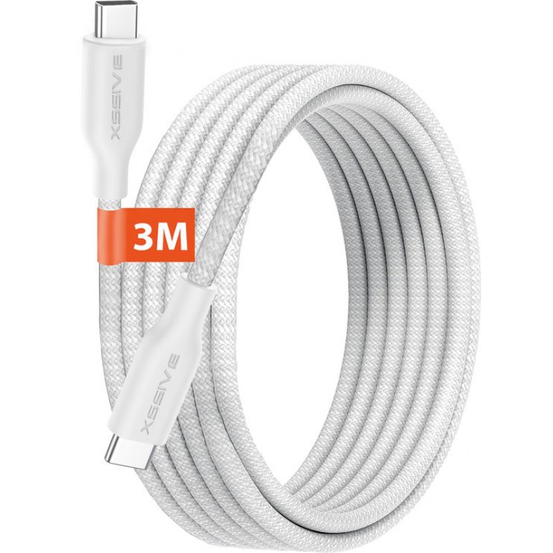 3 Meter Langes Usb-c-kabel Mit Pps-chip – Usb-c Auf Usb-c – 65 W – Schnellladegerät – Ladekabel Für Smartphone, Tablet Und Laptop – Original