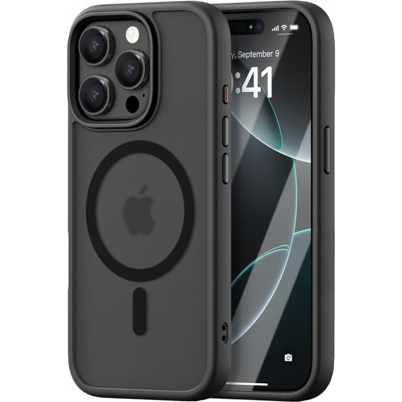 Hülle Für Iphone 14 Pro, Matt Schwarz Transparent, Kompatibel Mit Magsafe