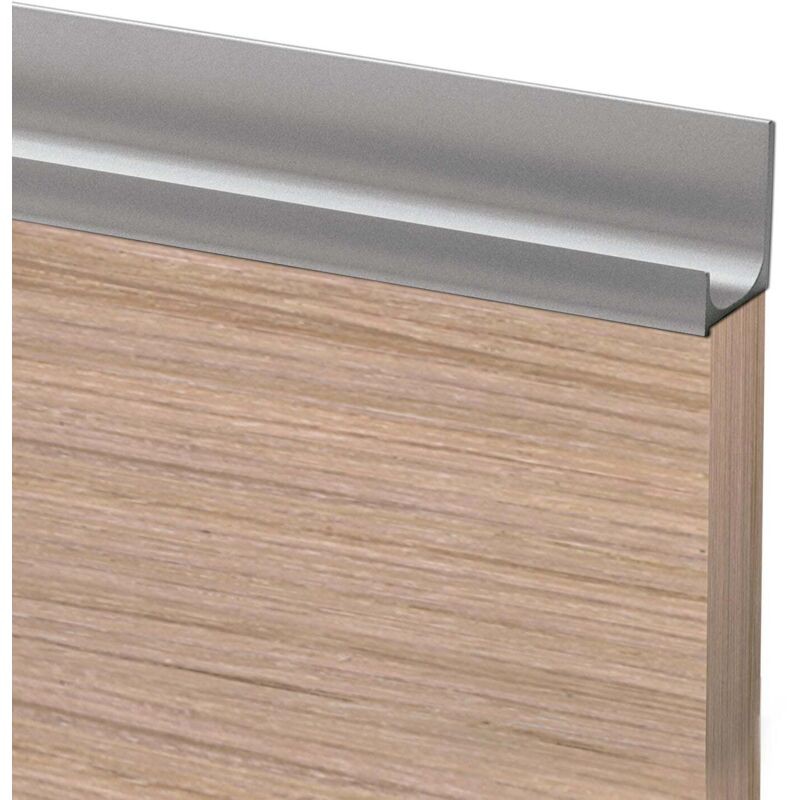 248 Mm (m-25) Gobe-modellgriff Aus Silbernem Aluminium - 248 Mm (m-25) Gobe-modellgriff Aus Silbernem Aluminium