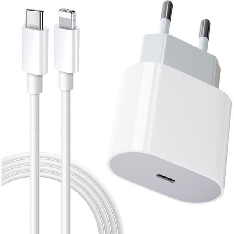 Iphone-schnellladegerät, 20w Usb-c Iphone-ladegerät Mit Originalem Iphone-ladekabel 1m, Usb-c-netzteilanschluss [928]