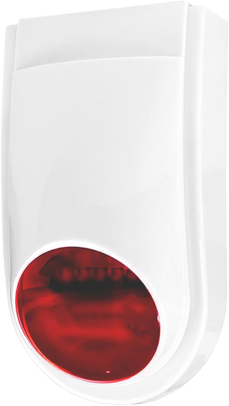 Sirène D'Alarme Extérieure 130 Db, Led-leuchte Rouge Clignotante, Alarme Auf Entfernung, Kompatibles System